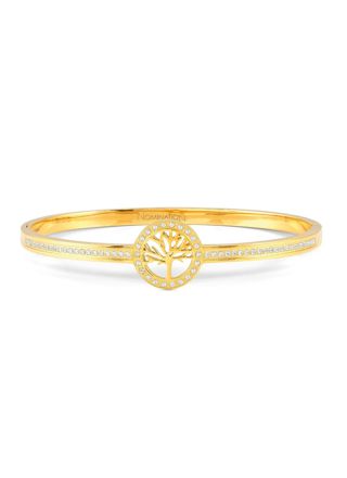 Nomination Pretty bangles symbols large size guldfärgat livets träd bangle armband 029502/ 030