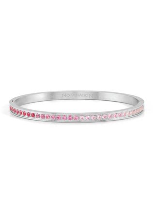 Nomination Pretty bangles small size silverfärgat allians bangle armband pink 029505/002