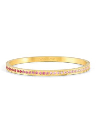 Nomination Pretty bangles large size guldfärgat allians bangle armband pink 029506/021
