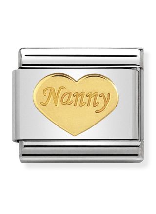 Nomination Gold Nanny Heart 030162-35