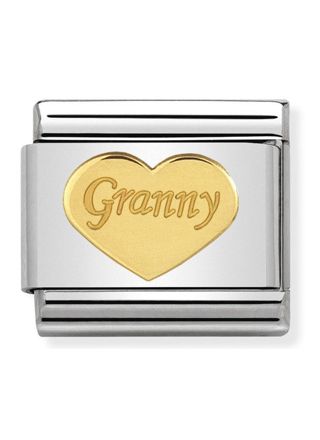 Nomination Gold Granny Heart 030162-39