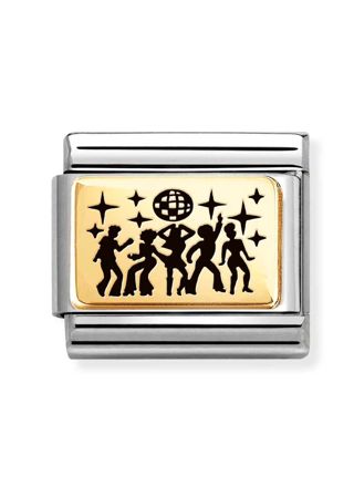 Nomination Composable Classic gold plates Group dance 030166/42