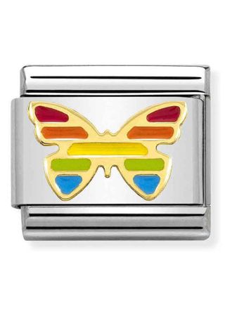 Nomination Classic Rainbow butterfly 030272-55