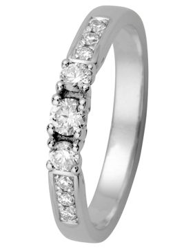 Kohinoor 033-210V-30 Diamantring vitguld Margit