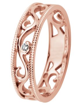 Kohinoor 033-252P-02 Diamantring roséguld Laurel