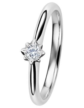 Kohinoor 033-260V-12 diamantring vitguld Rosa