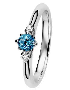 Kohinoor 033-261V-04 Diamantring vitguld Rosa