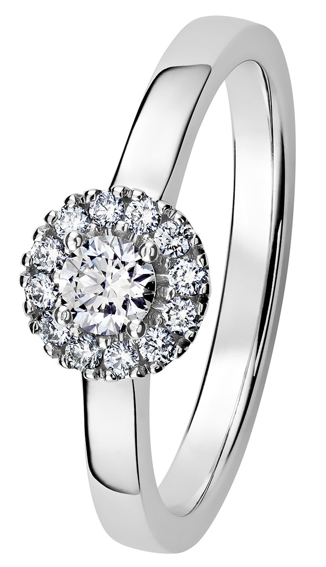 Kohinoor 033-264V-30 Diamantring vitguld Valerie