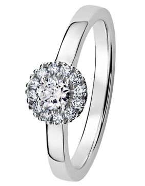 Kohinoor 033-264V-30 Diamantring vitguld Valerie