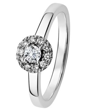 Kohinoor 033-265V-20 diamantring vitguld Valerie
