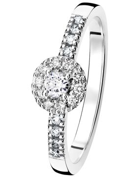 Kohinoor 033-265V-28 diamantring vitguld Valerie