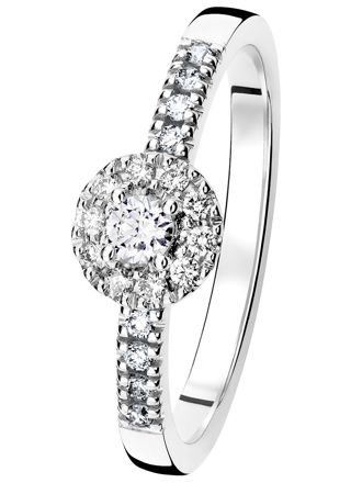 Kohinoor 033-265V-28 diamantring vitguld Valerie