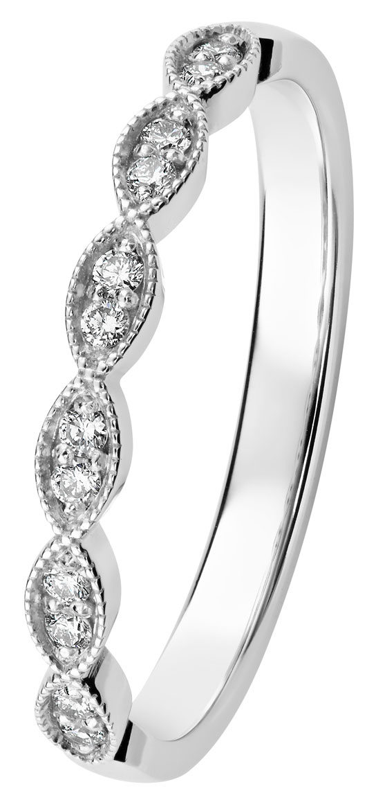 Kohinoor 033-269V-12 diamantring vitguld Clara