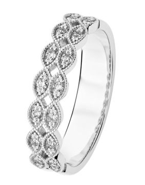 Kohinoor Clara diamantring vitguld 033-269V-14