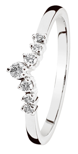 Kohinoor Tia diamantring vitguld 033-405V-14