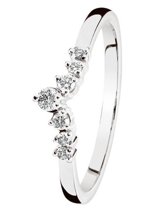 Kohinoor Tia diamantring vitguld 033-405V-14