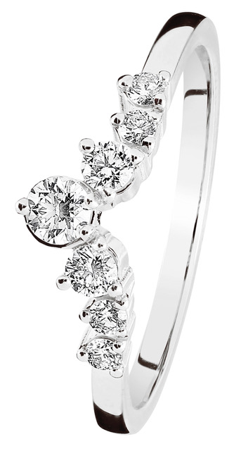 Kohinoor Tia diamantring vitguld 033-405V-27