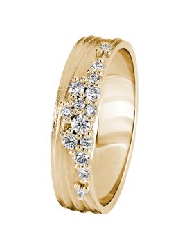 Kohinoor Flow 0,2 ct gulguld diamantring 4.5mm 033-455K-20