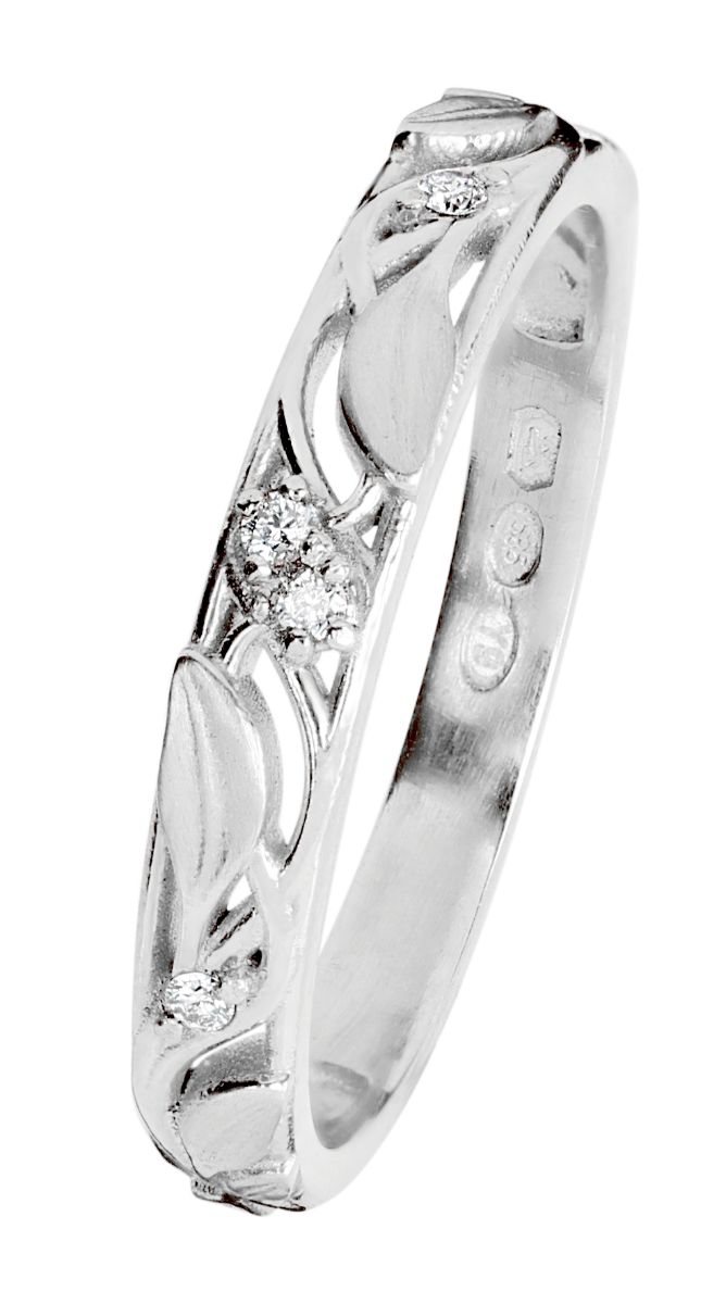 Kohinoor Ofelia diamantring i vitguld 033-480V-04