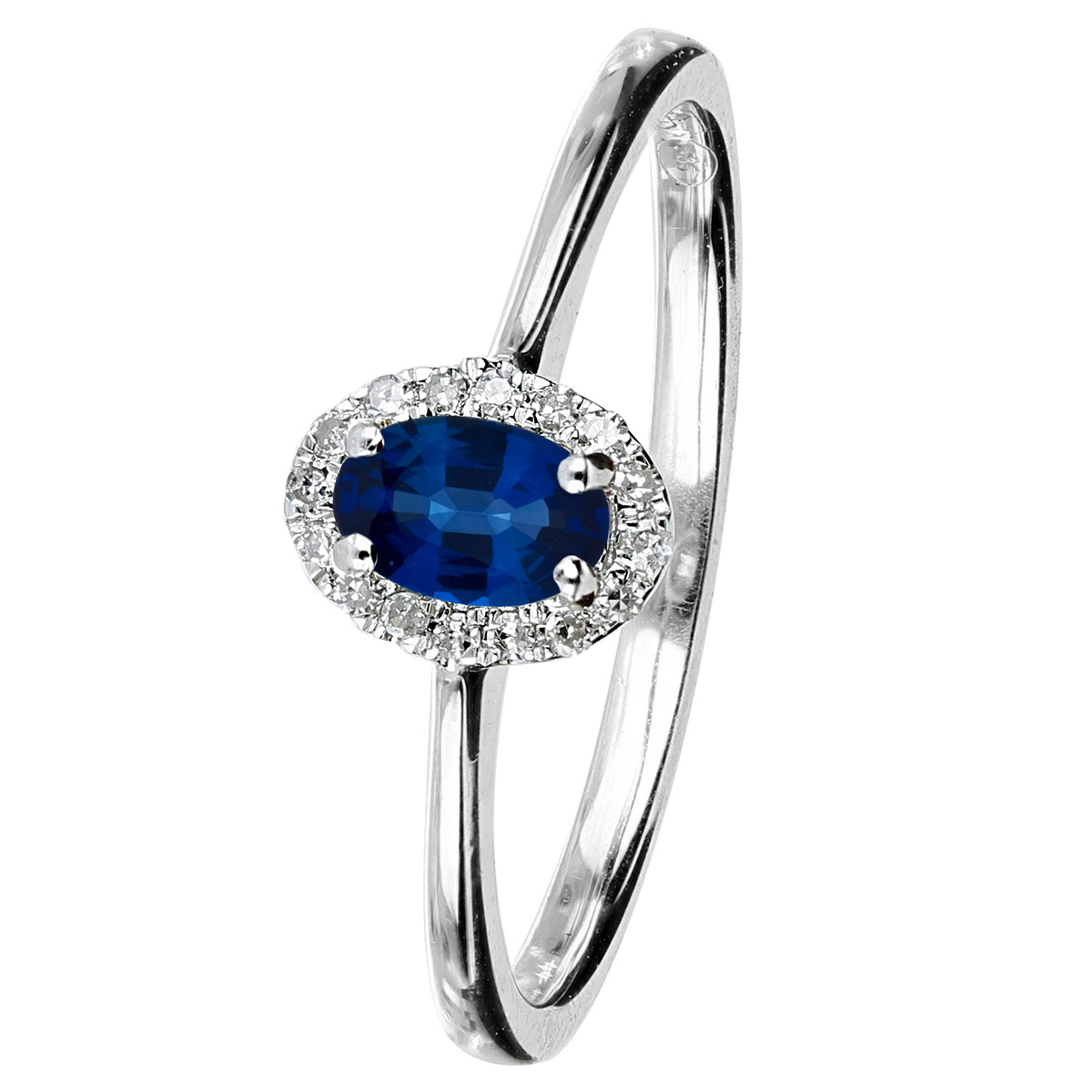 Kohinoor Diamantring med safir 033-P7303VS