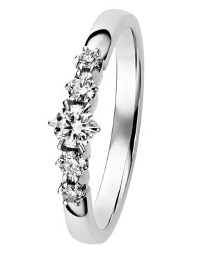 Kohinoor 034-248V-33 Diamantring vitguld Leonora