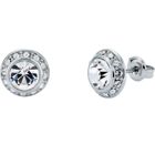 Ted Baker Soletia silverfärgade halo örhängen 06-TBJ3698-01-02