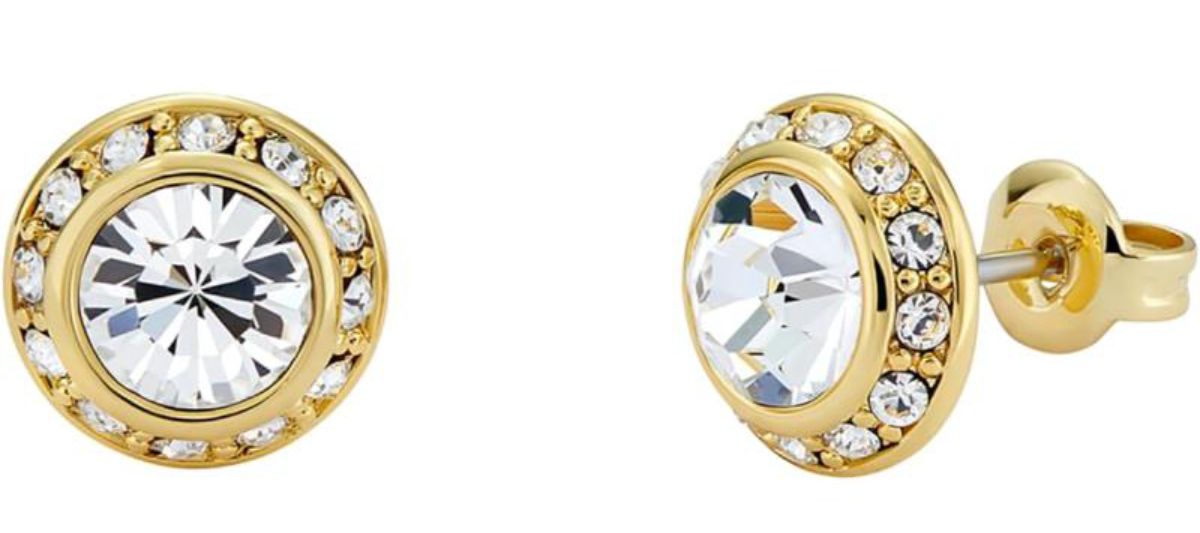 Ted Baker Soletia guldfärgade halo örhängen 06-TBJ3698-02-02