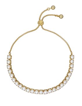Ted Baker Perrmel guldfärgat pärl tennisarmband 06-TBJ3828-02-28