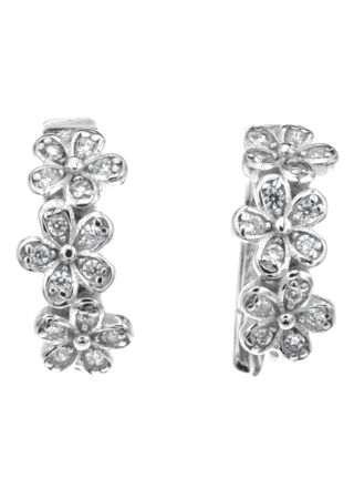 Silver Bar Trio-blomma läkringar 11 mm 76