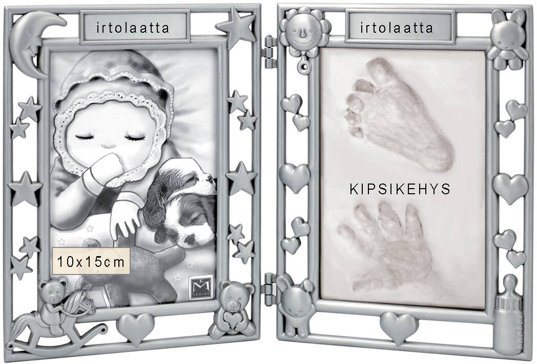 Gipsram med kanin och nalle 078563