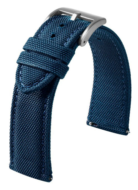 Tiera nylonarmband med sömmar blå