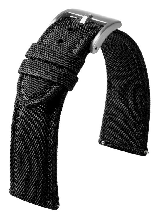 Tiera nylonarmband med sömmar svart