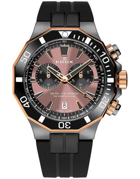 Edox Delfin The Original Chronograph 10112-357GRNCA-BRNR