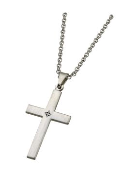 Saurum konfirmationskors med diamant 5020 30 000