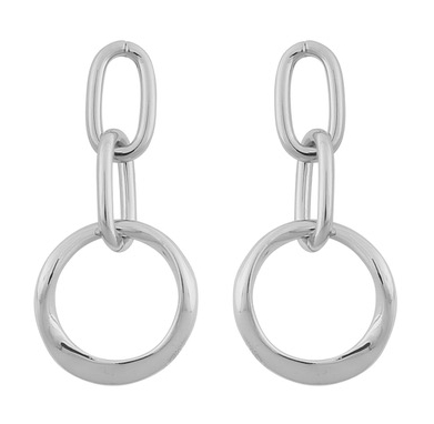 SNÖ Of Sweden Blanche round pendant örhängen plain s 1057-6000256