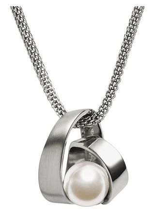 Skagen halsband Agnethe Pearl Silver-Tone SKJ0749040