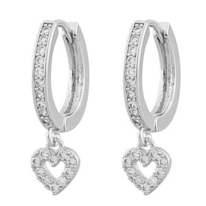 SNÖ of Sweden Valentina round örhängen s/clear 1090-6300012 main product photo