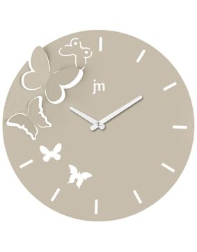 Justaminute väggklocka metall 14982T