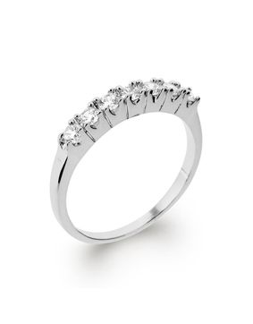 Lykken silver halvalliansring 3 mm