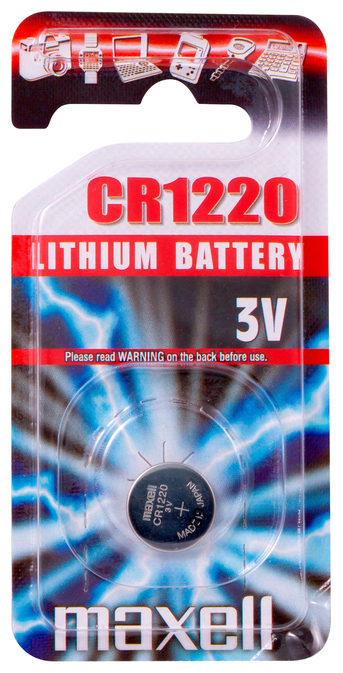 Maxell&#x20;litiumbatteri&#x20;CR1220&#x20;3V&#x20;