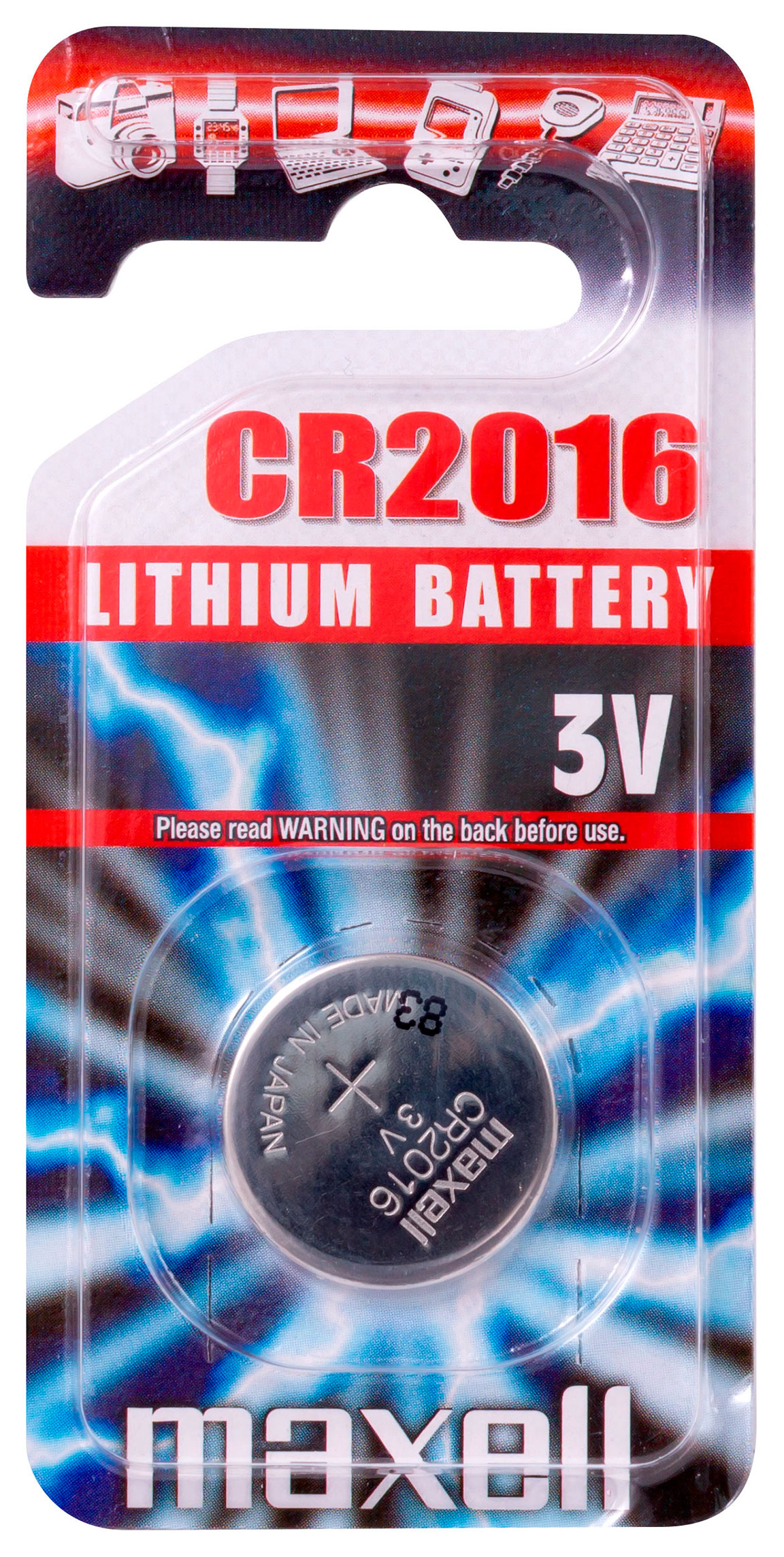 Maxell&#x20;knappbatteri&#x20;CR2016&#x20;3V