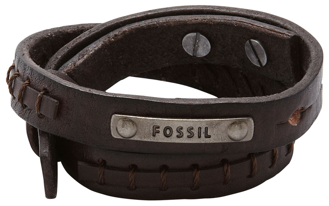 Fossil armband Brown Double Wrap JF87354040