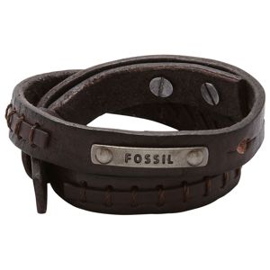 Fossil armband Brown Double Wrap JF87354040 main product photo