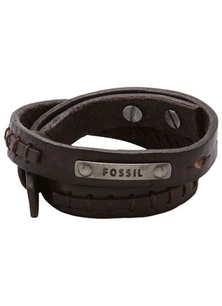 Fossil armband Brown Double Wrap JF87354040