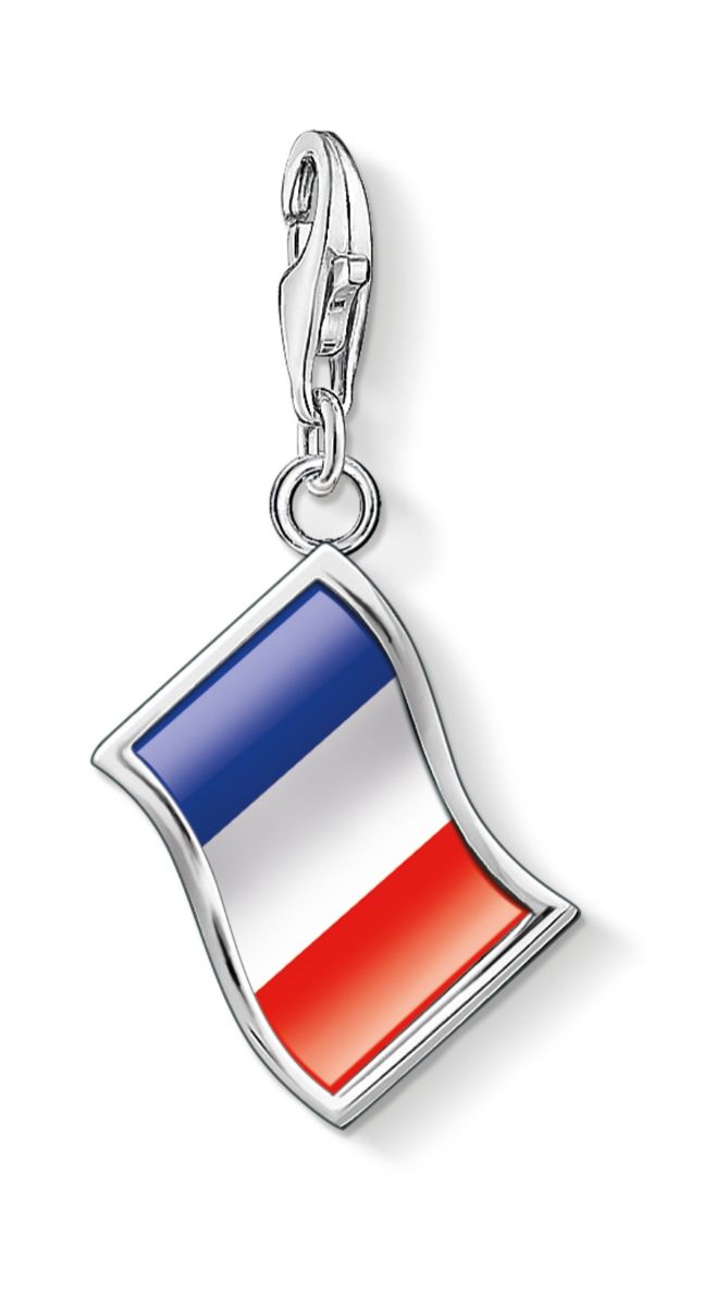 Thomas Sabo Charm Club Charmista Paris Charms French Flag berlock 1169-603-7