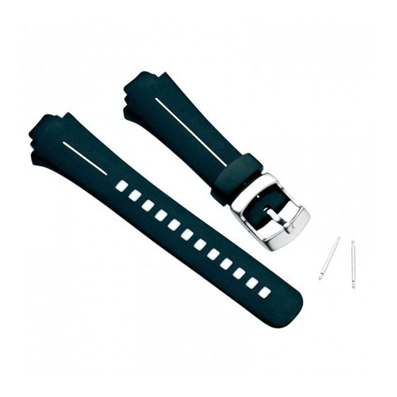 Suunto X6 HR M armband, svart elastomer