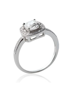 Lykken sidostens halo silverring