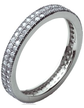 Lykken Casuals dubbelrad helalliansring i silver 3 mm