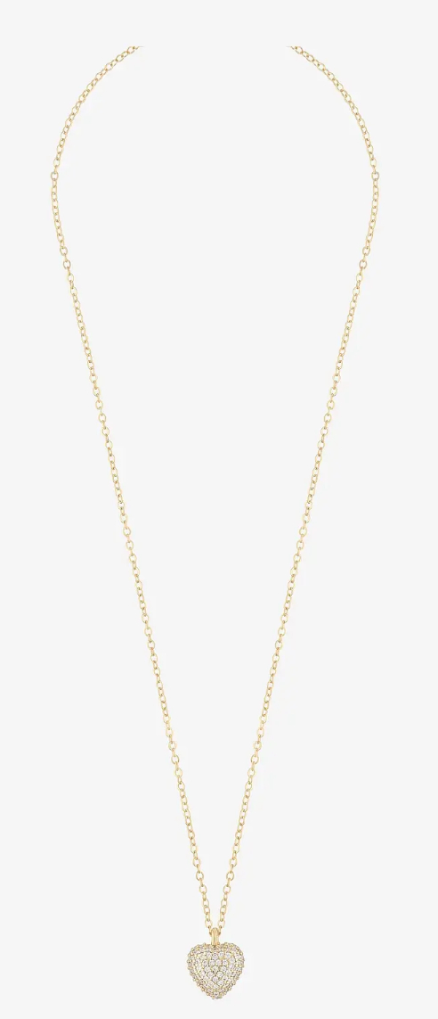 SNÖ of Sweden Sanne Heart Pendant halsband 42 1220-0442251