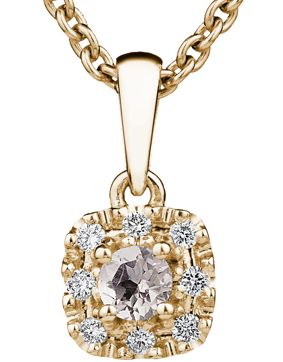 Kohinoor Valerie 123-263-08MO morganit diamant hänge i 14k guld